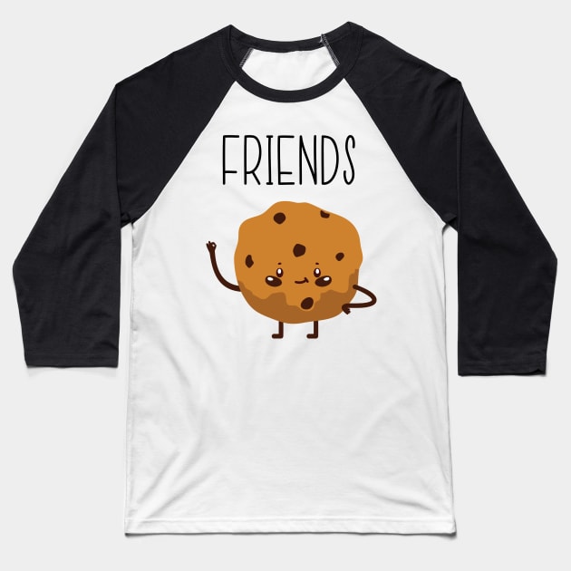 Best Friends Cookie & Milk BFF Matching Baseball T-Shirt by LotusTee